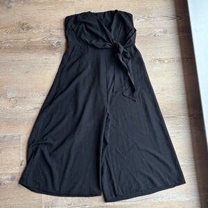 Entro Black Strapless Jumpsuit